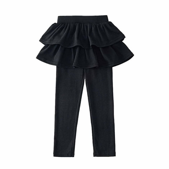 ZhuoLiL Girls Clothes Clearance under $10 Pants for Girls Size 6 Toddler Fashionable and Casual Children's Pants Girls Solid Color Skirts and Pants Full Length Pants(3-8Years)