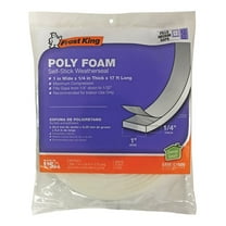 Frost King White Poly Foam Weather Seal For Doors and Windows 17 ft. L X 0.25 in.