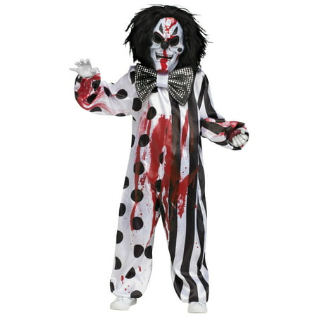 Boys Costumes : Scary Costumes Bleeding Clown  Large 12-14