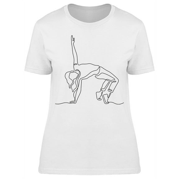 One Line Dancer Pose T-Shirt Women -Image by Shutterstock, Female Medium