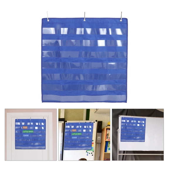 Pretyzoom Pocket Charts for Classroom Blue 1 Set