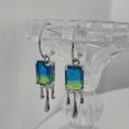 thumbnail image 6 of QQTDFG Fashion 925 Silver Zircon Earrings Ear Hook Women Wedding Drop Dangle Jewelry-Blue, 6 of 8