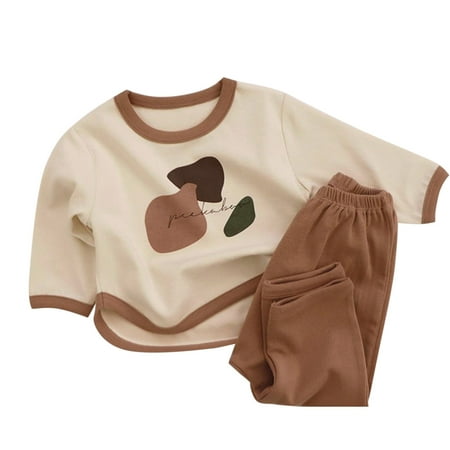 

Baby Boy Gift Set Bundle Baby Girls Boys Autumn Patchwork Cotton Long Sleeve Long Pants Vintage Set Outfits Clothes Baby Boy Personalized Outfit