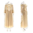 thumbnail image 4 of Vestido amarillo Padme Amidala de XCDAHAIL para mujer, para cosplay, talla S, 4 of 7