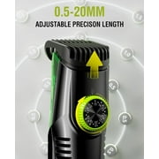 Obacre Vacuum Beard Trimmer for Men, Cordless Kit IPX7 Waterproof for Sideburns/Stubble