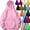 Pink, variant on qucoqpe Women's Pullover Hoodies Teen Girls Trendy Fall Fashion Tops with Pockets Long Sleeve Crewneck Drawstring Hooded Sweatshirt for Women