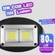 thumbnail image 3 of Luz de trabajo LED recargable Foco portátil COB impermeable 30W 1500LM para acampar al aire libre Senderismo Mantenimiento de vehículos de emergencia Iluminación del sitio de construcción 2 juegos (W8, 3 of 5