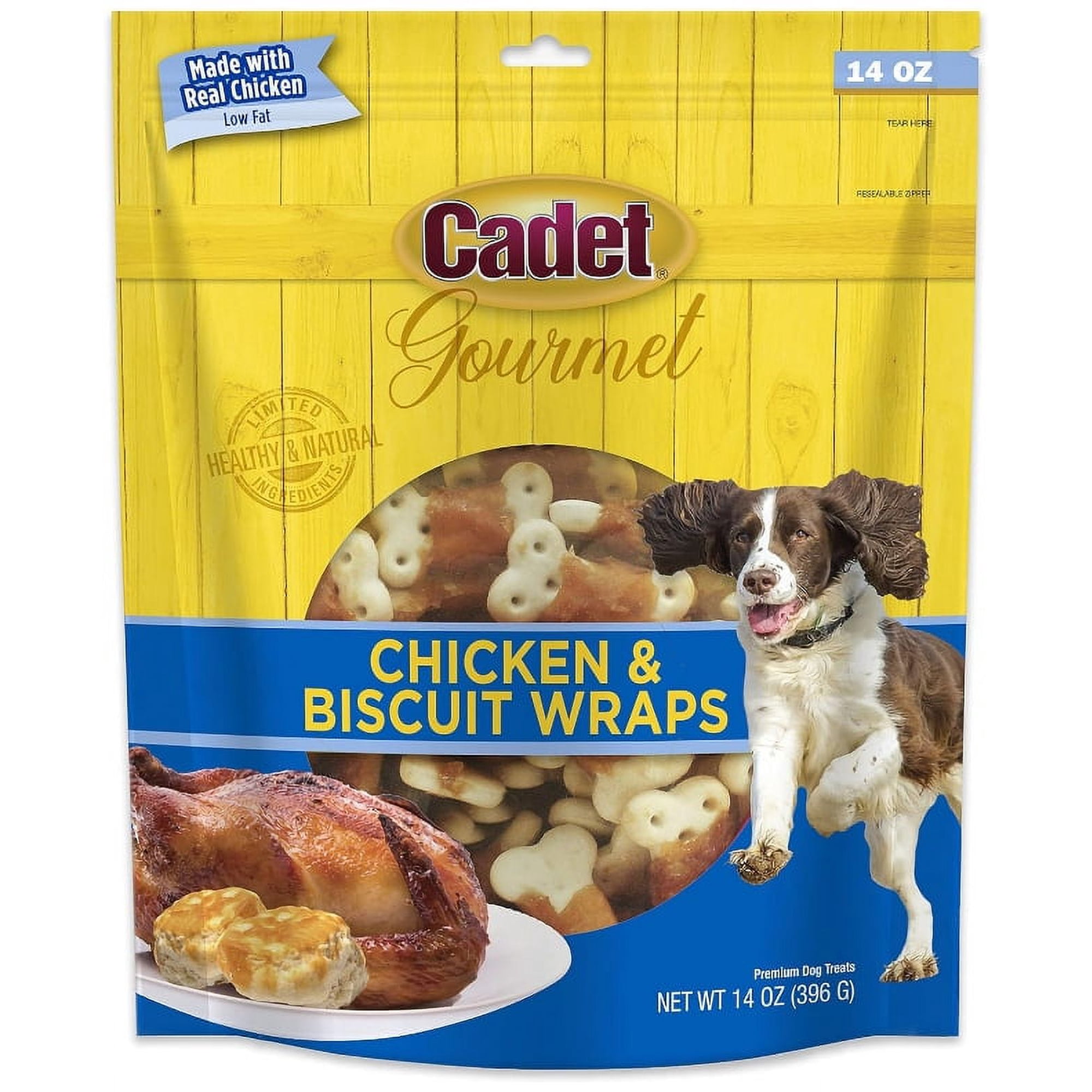 Cadet Gourmet Chicken and Biscuit Wraps [Dog Natural Treats, New Dog Supplies, Cadet, Dog Supplies] 14 oz
