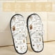 thumbnail image 2 of Fotbe Coffee Pantuflas Peludas para Mujer con Estampado, Zapatillas de Peluche, Zapatos de Invierno para Casa, Uso Interior y Exterior-Medium, 2 of 8