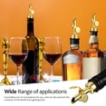 thumbnail image 4 of 6 vertedores de botellas de licor de acero inoxidable con boquillas automáticas para dispensador de aceite de oliva y alcohol., 4 of 5