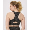 thumbnail image 5 of Hanes Moves Women's Crop Sports Bra, Racerback Black Leopard Prt M, 5 of 10