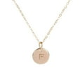 thumbnail image 1 of Pendentif Rond en Forme de Pièce Collier Alphabet Disque Col Lettre Pendentif Chaîne Femme Cadeau Bijou Féminin, 1 of 9