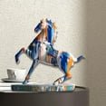 thumbnail image 2 of Escultura de caballo, artesanía artística, adorno de escritorio para chimenea, entrada de oficina Vistoso, 2 of 7