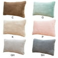 thumbnail image 3 of Striped Corduroy Oblong Throw Pillowcase Cushion Cover for Lumbar Valentines Day Pillow Covers 12 x 20 inches, 3 of 4