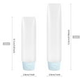 thumbnail image 3 of Travel Squeeze Bottle Shower Gel Toothpaste Container Small Accessories Dispenser Refillable Leakproof Pocket Squeezable Dispenser Tube Accessories 30ML Blue, 3 of 7