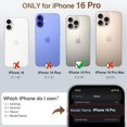 thumbnail image 2 of Funda de piel LOHASIC diseñada para iPhone 16 Pro, color marrón oscuro, 2 of 6
