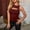 Wine, variant on Karight Women's Cut Out Crewneck Ribbed Knit Sleeveless Slim Fit Tank Top Shirt