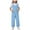 Sky Blue, variant on Zanarzt Girls One Piece Jumpsuit Girls Jumpsuit Kids Fashion Sleeveless Wide Leg Romper One Piece Summer Outfits Grey,7-8 Years
