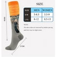 thumbnail image 2 of 6 Pairs World Famous Paintings Copper Compression Socks for Women & Men Circulation 15-20 mmhg - Better Blood Flow, Swelling, Best Support for Medical, Running, Nursing, 2 of 7