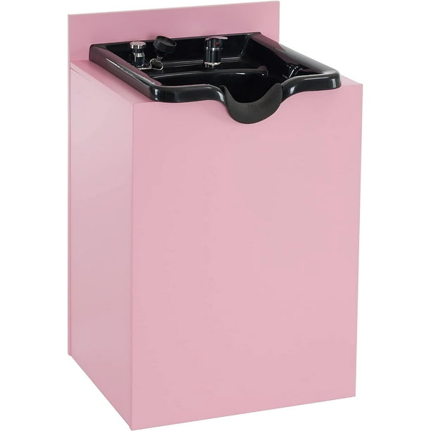 BarberPub Shampoo Backwash Sink Station with Shampoo Bowl, Spa Salon Beauty Equipment, Salon Wet