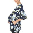 thumbnail image 5 of White Mark Women's Maternity Floral Bell Sleeve Tunic Top, 5 of 6