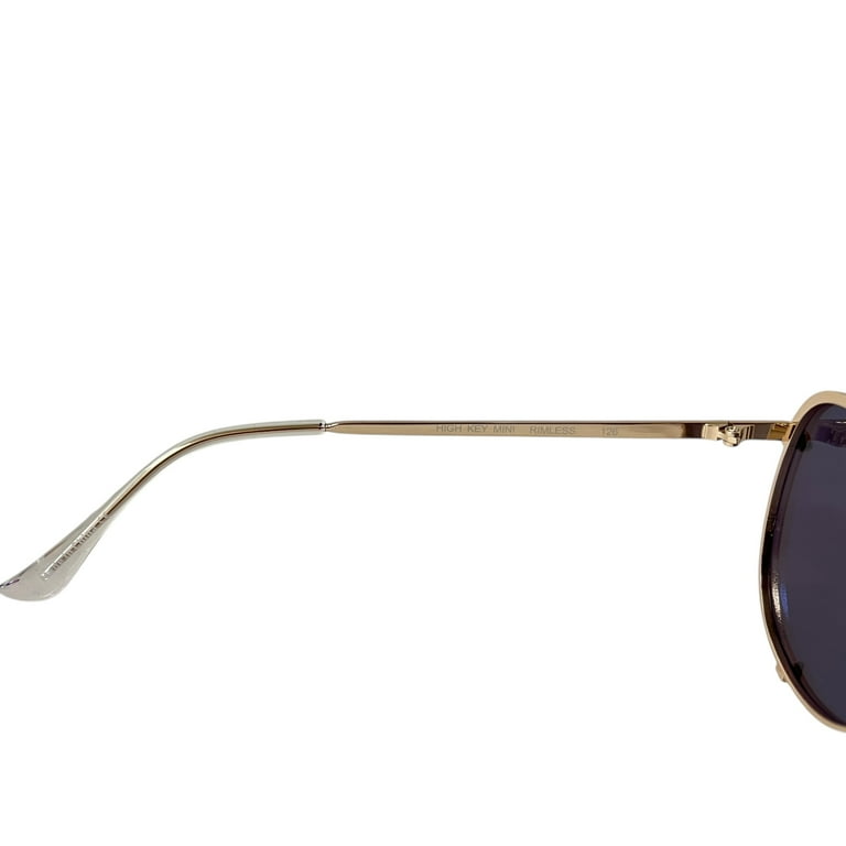 Quay Australia High Key Mini Rimless Aviator Sunglasses Gold  display picture 3