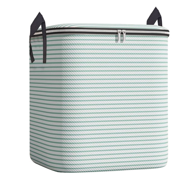 Houndstooth Storage Bag Large Capacity Folding Clothes Portable Wardrobe Sorting Clothes Storage Box with Reinforced Handle Zipper for Home Comforters Pillow Blanket Bedding Quilt , Storage Box *1