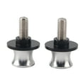 thumbnail image 2 of Neyseki 10mm Motorcycle CNC Rear Stand Swing Arm Spool Sliders Stand Swingarm Bobbins Silver, 2 of 7