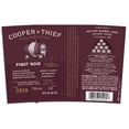 thumbnail image 3 of Cooper & Thief Cellarmasters® Pinot Noir Red Wine, 750ml Bottle, 2019 California, 3 of 4