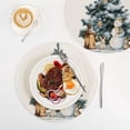 thumbnail image 4 of WOBOGO Christmas Tree Snowman Coil Placemats 3pcs Resistant Hot Pads Mat for Table Counter Cooking Potholder 15in, 4 of 6