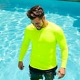 thumbnail image 4 of INGEAR Men's UPF 50+ Long Sleeve Rash Guard, Quick-Dry, Yellow, S, 4 of 6