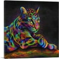thumbnail image 1 of ARTCANVAS Clouded Leopard Wild Himalayan Cat Canvas Art Print - Size: 12" x 12" (0.75" Deep), 1 of 9