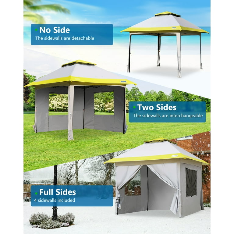 Quictent 13'x13' Pop up Canopy Tent for Backyard & Outdoor Events