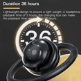 thumbnail image 4 of RyhamPaper Open Ear Headphones,Ows Hanging Earphones 5.4 Bluetooth,Wireless Earbuds Air Conduction Headphones Black, 4 of 7