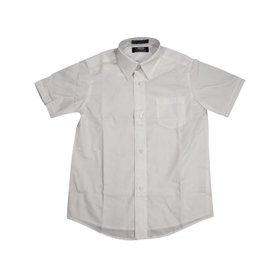 french toast school uniform boys button down short sleeve poplin dress shirt (sizes 4-20) - 30 day guarantee - free shipping