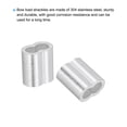 thumbnail image 4 of Unique Bargains 5/32' Aluminum Crimping Loop Sleeves, for Wire Rope Sleeves, Silver Tone 20 Pcs, 4 of 5