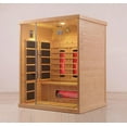 thumbnail image 4 of Blisspod 3-Person Full Spectrum Premium Canadian Hemlock Ultra Low EMF Sauna 11 Heaters Chromotherapy & Reflexology, 4 of 5
