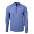 thumbnail image 2 of Men's Cutter & Buck  Heather Royal Air Force Falcons Big & Tall Adapt Eco Knit Quarter-Zip Pullover Top, 2 of 3