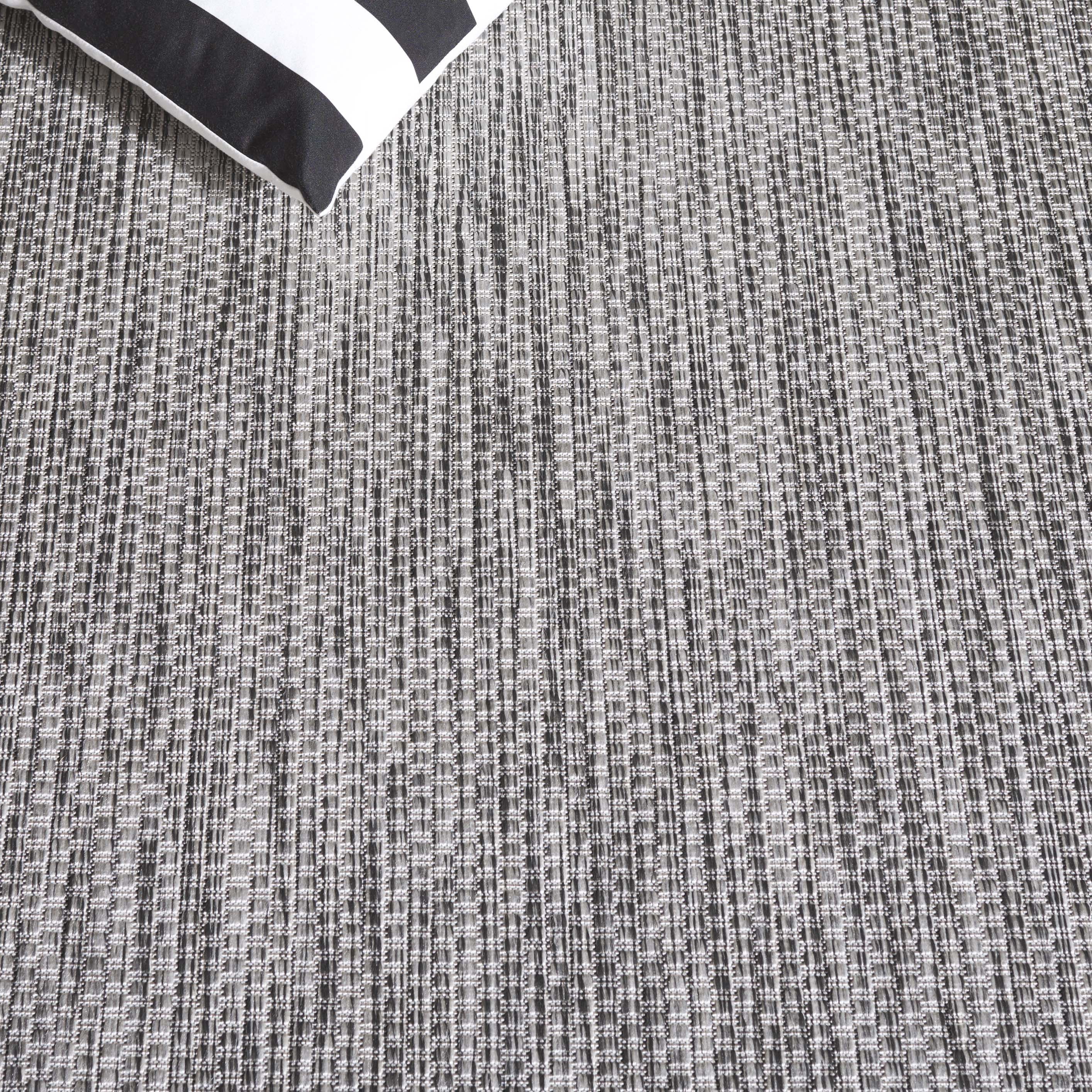 Safavieh Courtyard Emmeline Abstract Indoor/Outdoor Area Rug, Ivory/Dark Gray, 6'7" x 6'7" Square