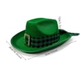 thumbnail image 5 of St Patricks Day Hat Green Top Hat St. Patrick's Day Hats for Men Stovepipe Tall Hats, 5 of 8