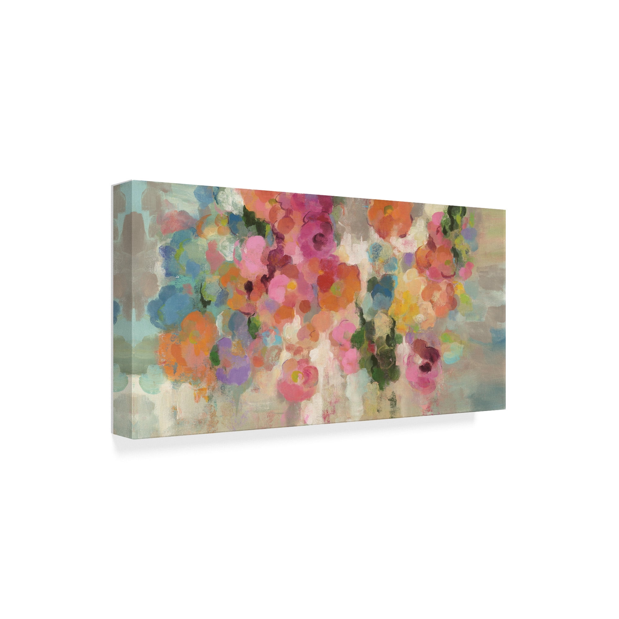 Silvia Vassileva 'Colorful Garden I Crop' Canvas Art