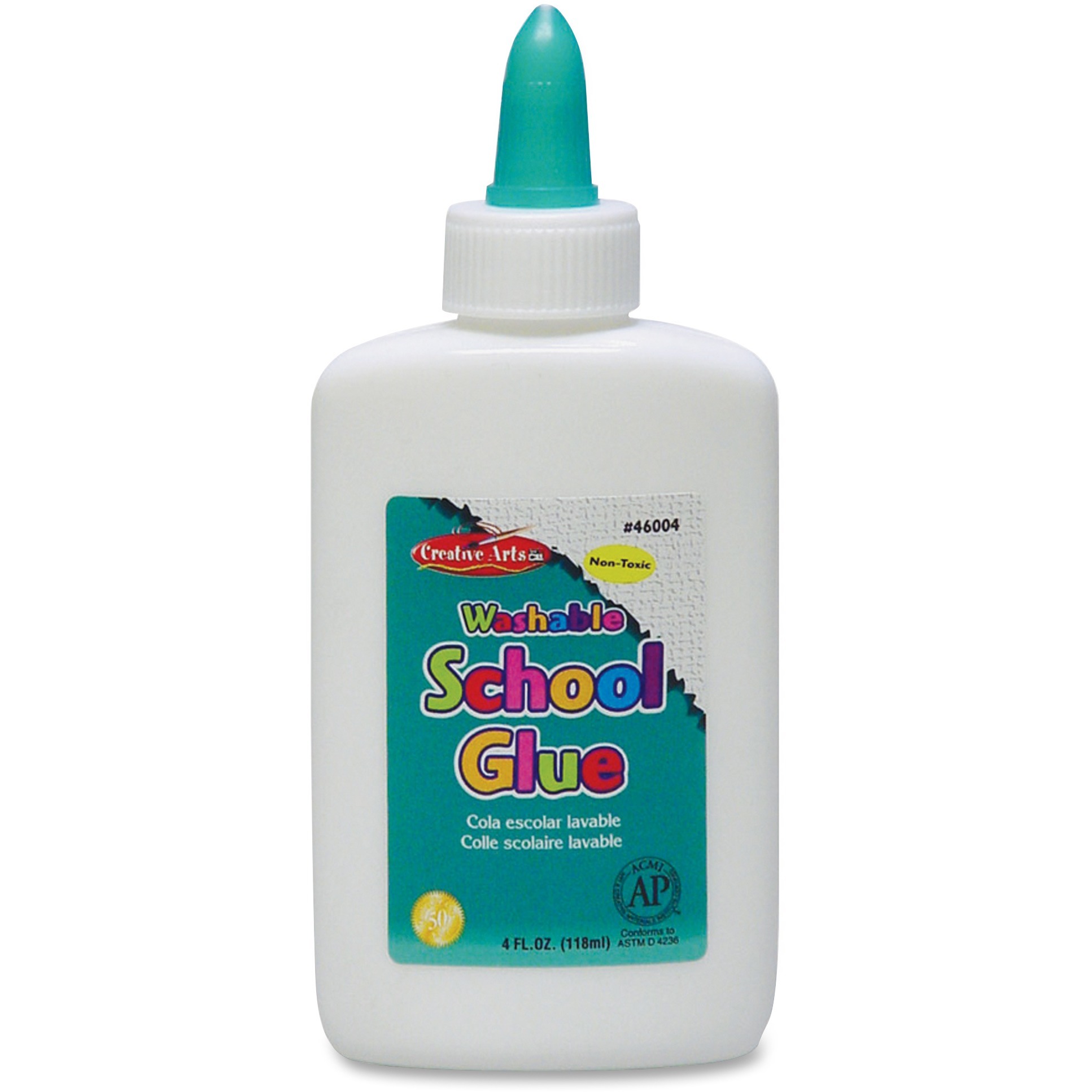CLI Squeeze Bottle School Glue, White, 1 Each (Quantity)