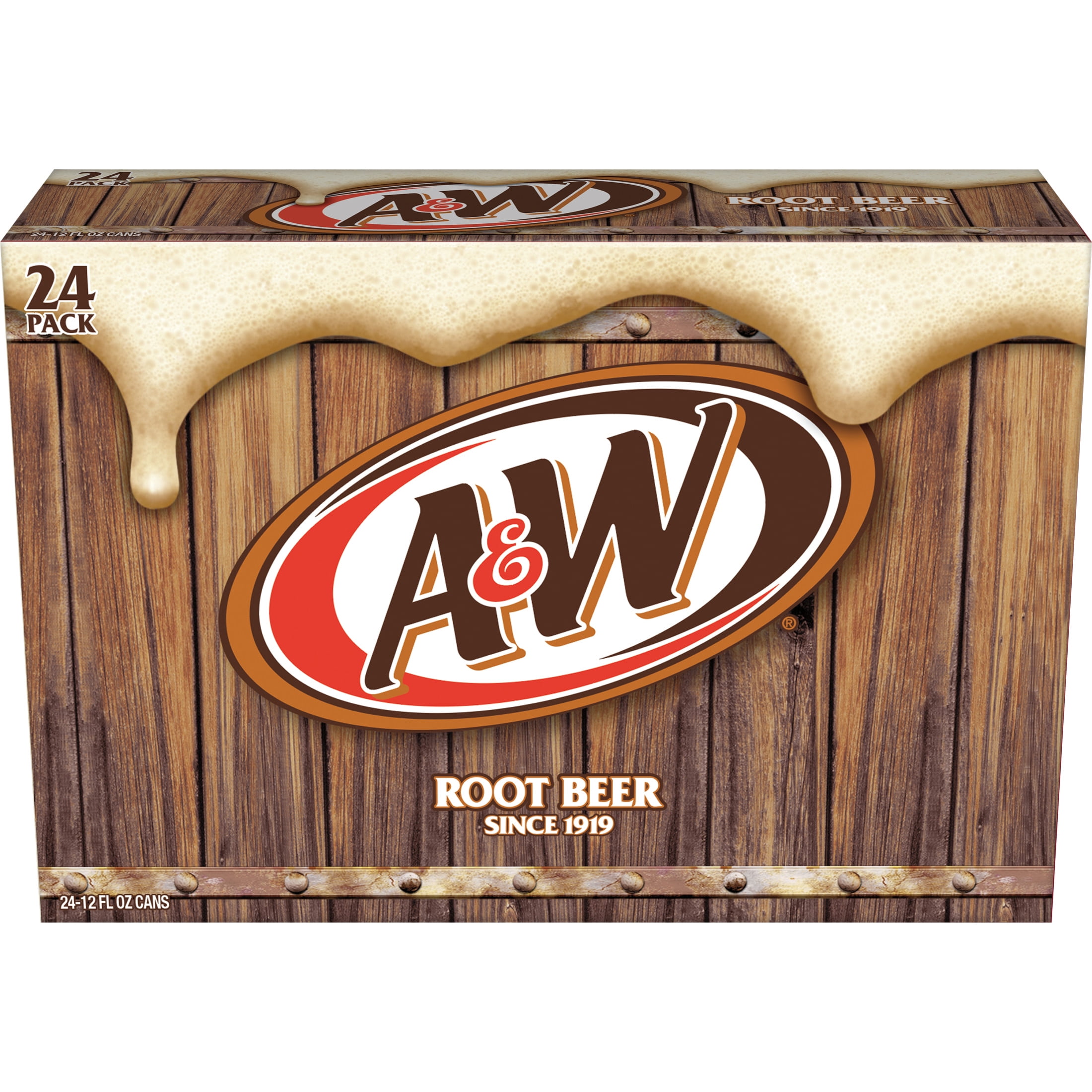 A&W Root Beer Soda Pop, Classic American Flavor, Caffeine