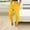 Yellow, variant on SuTry Women's Capri Pants Summer Casual Leg High Waisted Elastic Drawstring Cropped Pants with Side Pockets Solid Color for Indoor Outdoor(Dark Gray,4XL)