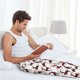 thumbnail image 5 of Fotbe Christmas Plaid Moose Pantalones de Pijama para Hombre, Pantalones de Dormir, Pantalones de Casa con Cintura Ajustable y Bolsillos-3X-Large, 5 of 6