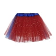 thumbnail image 5 of Byoo Toddler Girl Glitter Tulle Tutu Skirt Block Color Elastic High Waist Skirts Elegant Soft Daily Skirt for Kids, 5 of 8