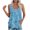 Blue, variant on Womens Summer Tops, Long Skirts for Women Summer, Womens Summer Casual Fashion Printed Loose Round Neck Sleeveless Tops