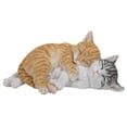 thumbnail image 1 of Garden Decor Animal Statue Orange & Grey Tabby Cats Sleeping, 1 of 5