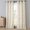 Linen, variant on 3-Piece Ewva Linen Look Jacquard Set Pole Top Kitchen Curtain 55 in. W x 15 in. L in Taupe
