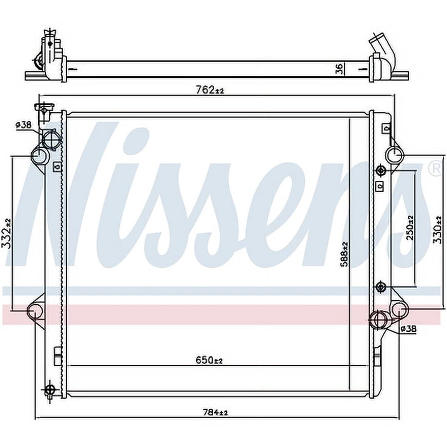 Nissens 64661 Radiator w/Integrated Transmission Oil Cooler